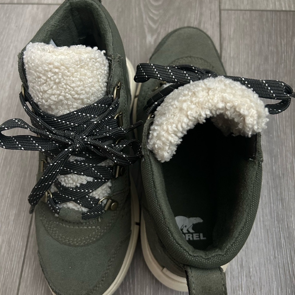Sorel Women’s Olive and Cream Boots - Picture 3 of 5
